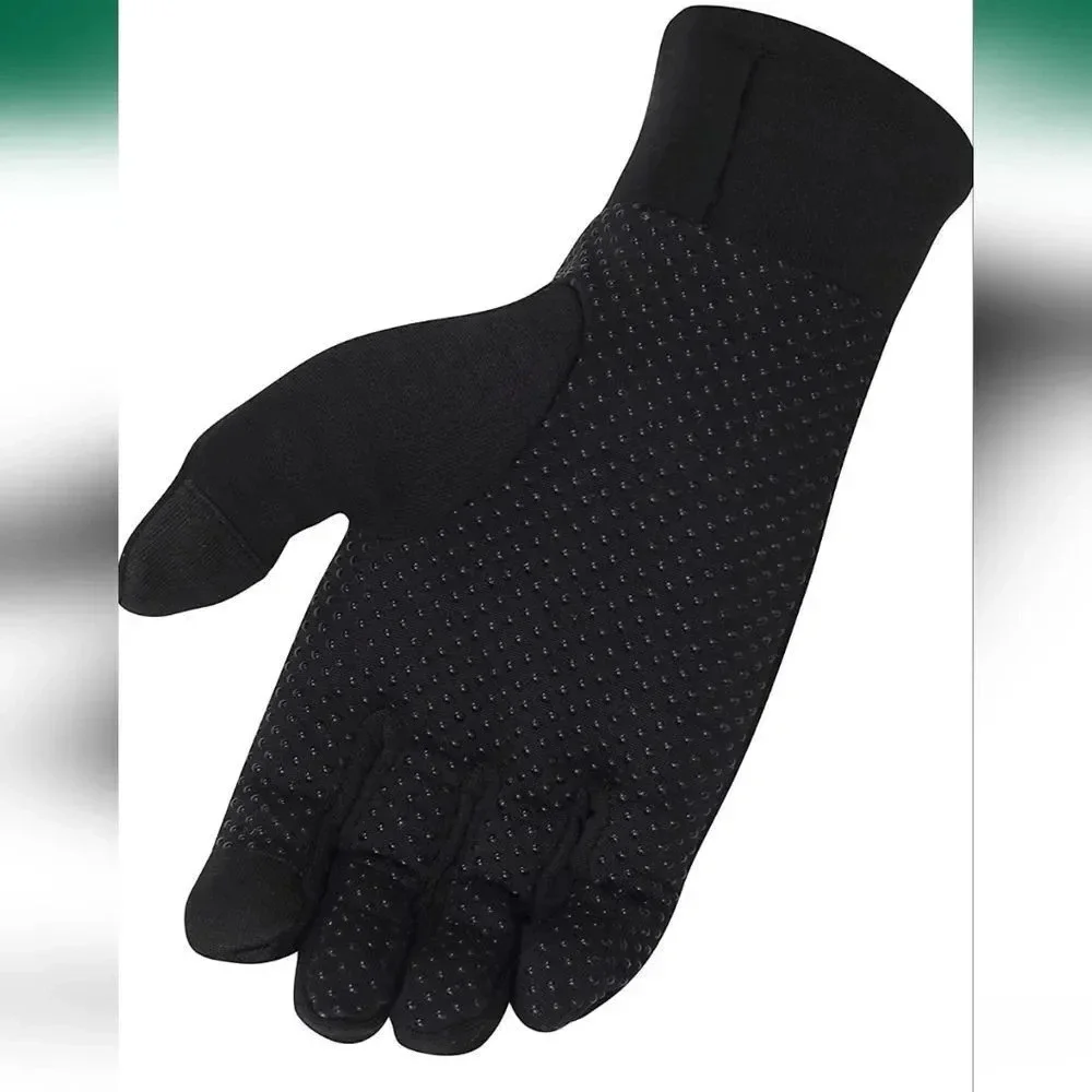 New Balance Women's Black Cold Weather Grid Performance Gloves